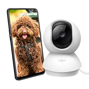 TP-Link C200 360° 2MP 1080p Full HD Pan/Tilt Home Security Wi-Fi Smart Camera| Alexa Enabled| 2-Way Audio| Night Vision| Motion Detection| Sound and Light Alarm| Indoor CCTV White