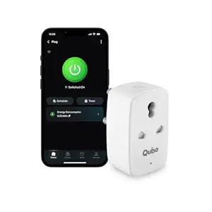 16A Wifi + BT Smart Plug from Hero Group, Energy Monitoring, Suitable for large appliances like ACs, Geysers & Water Pumps (Voice Control with Amazon Alexa and Google Assistant)