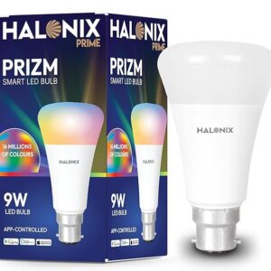 Wi-Fi Enabled Smart LED Bulb 9W B22D (16 Million Colors + Warm White/Neutral White/White) (Compatible with Amazon Alexa and Google Assistant)