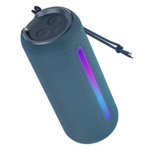 Bluetooth Speaker with 20 W RMS Sound, Up to 8 hrs of Playtime, BTv5.0, Built-in Mic, RGB LEDs, TWS Feature, TF Card, AUX Port & USB Type-C Port(Tropical Blue)