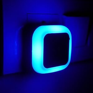 0.5W Led Plug in Smart Night Lamp with, Automatic Sensor -(Blue) Pack of 1