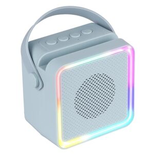 Portable Bluetooth Speaker, 8 Watts, Upto 7 Hours Playback, Passive Radiator, BTv5.3 | TWS | USB | mSD, RGB LED, Call Function, Compact Design, Carry Strap (Sky Blue)
