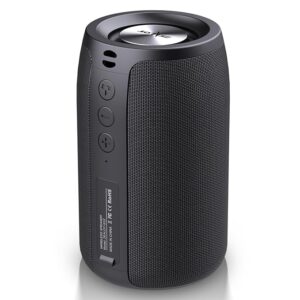 Portable Bluetooth Speaker,Wireless Speaker,S32 Samll Outdoor Speaker, Waterproof IPX5, Stereo Pairing/USB/MIC/TF Card/AUX for iOS Andriod Gift for Men,Kids -Black