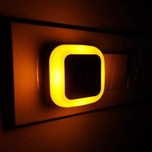 0.5W Led Plug in Smart Night Lamp with Automatic Sensor Smart LED Night Lamp -(Orange) Pack of 1