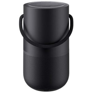 Portable Smart Wireless Bluetooth Speaker with Alexa Voice Control Built-in, Wi-Fi Connectivity, 360° Sound, Powerful Bass (Deep Black)