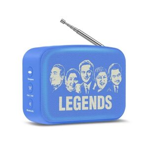 Music Player with 401 Pre-Loaded Retro Songs, Bluetooth/FM/AM/AUX, Type-C Charger (Cobalt Blue)