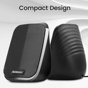 Multi Media Speakers with AUX, USB and Volume Control (Black)
