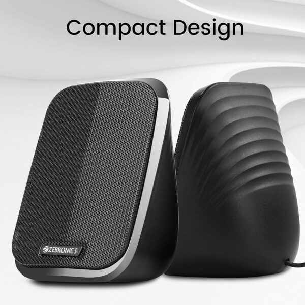 Multi Media Speakers with AUX, USB and Volume Control (Black)