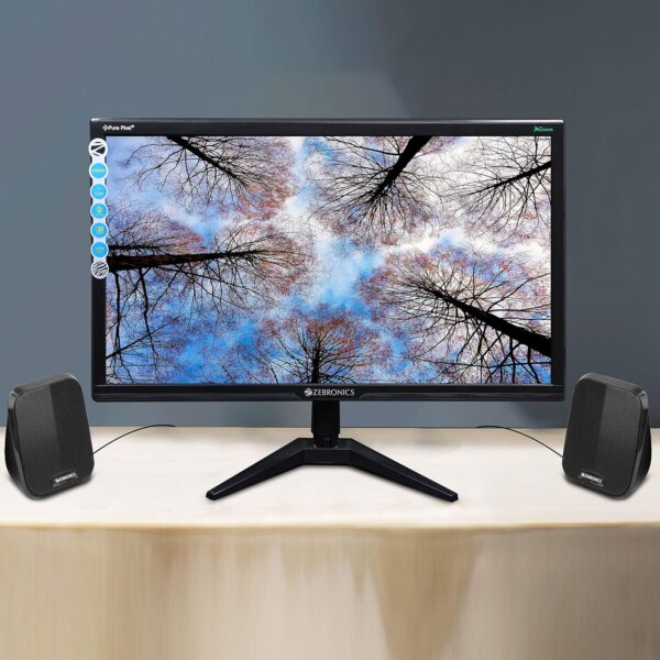 Multi Media Speakers with AUX, USB and Volume Control (Black)