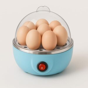 ABS PLASTIC Egg Boiler Electric Automatic Off 7 Egg Poacher For Steaming, Cooking, Boiling And Frying, (350 Watts,Multicolor)