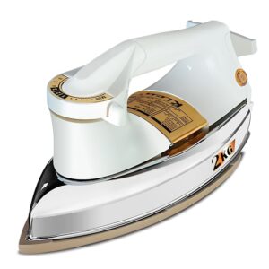 1000W 2KG Heavy Weight Dry Iron With 2 Years Replacement Warranty | Japanese Quick Heat Technology with Advance Sole Plate Iron Press | Shock Proof Iron Box for Clothes
