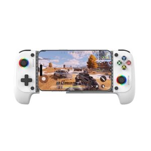 Deck Smartphone Gamepad with iPhone/Android, XBOX, HID & Keymap modes | Bluetooth v5.0 | Dual Vibration motors | Magnetic Hall 3D Joysticks | RGB Lighting and Backlit Controls