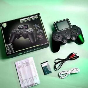 Handheld Game Console,Classic Retro Video Gaming Player Colorful LCD Screen USB Rechargeable Portable Game Console Classic Old Games Best Toy Gift for Kids- Black