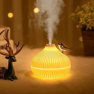 LED Humidifier & Essential Oil Diffuser | Cool Mist, Night Light & Silent Operation for Bedroom, Office, Car & Home Décor
