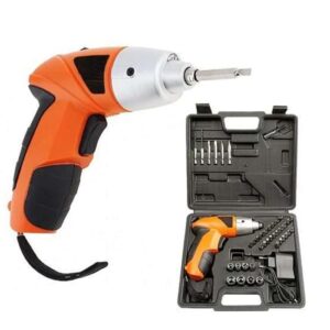45Pcs Cordless Drill Electric Screwdriver Hammer Drill Rechargeable USB Driver Drill Multifunction Power Tools(MultiColour, 1 pc)