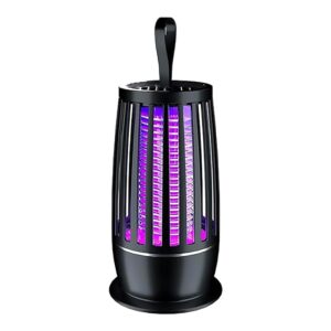 Mosquito Killer Lamp, Eco Friendly Mosquito Killer Trap Lamp for Home, Insects Light Electronic, Portable Mosquito Killer Lamp & Night Light 2-in-1 Black