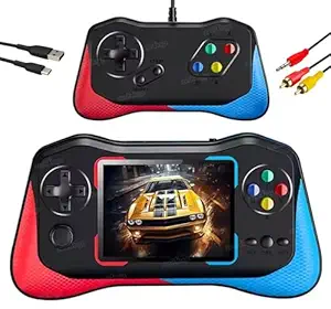 4 Toyz Video Game for Kids with USB Portable and TV Connectivity Remote Sensing Game Console 3.5 inch HD Color Screen for Boys and Girls Multicolor