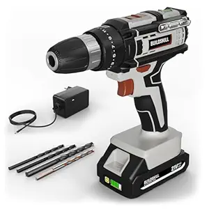 21V Cordless Drill Machine for Home Use | Impact Drill with 10MM Keyless Chuck | 1.5 Ah Single Battery | Charger | Variable Speed | LED Light | Forward & Reverse Motion | 6 Months Warranty